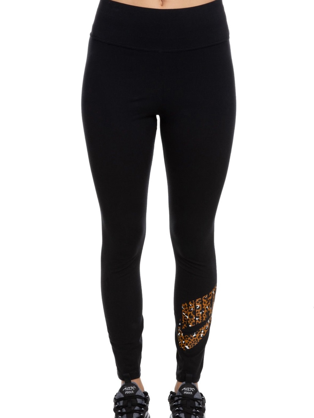 Nike Women’s Black Leggings Leopard Cheetah Logo Size Small
